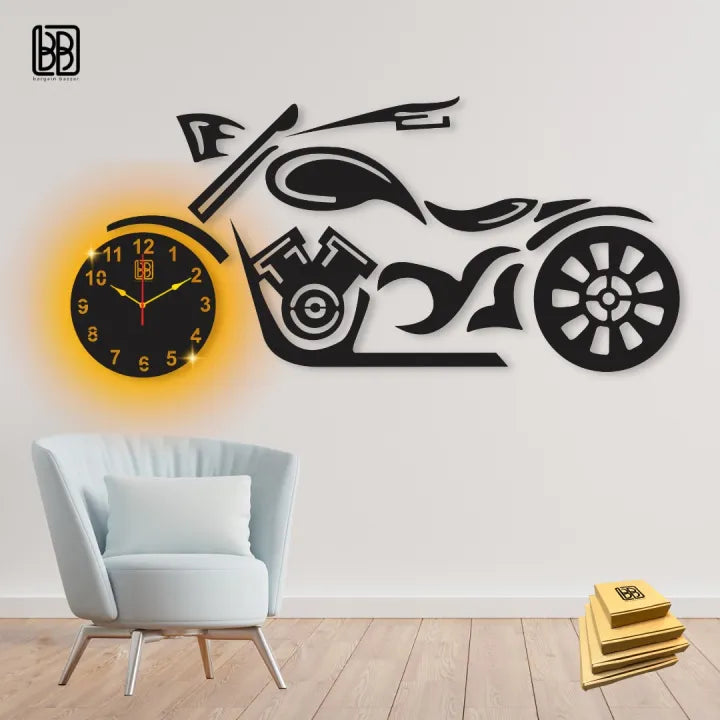 3D Wooden Wall Clock, Modern Quartz Design for Living Room or Office Home Decor and Gifting